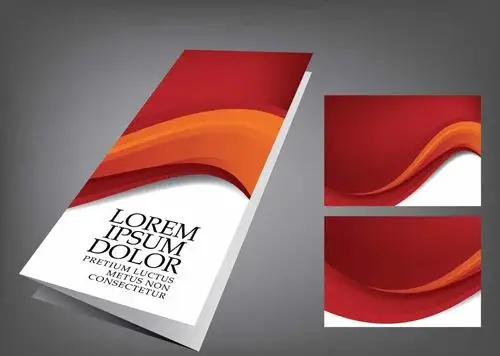 红色大气封面设计图片