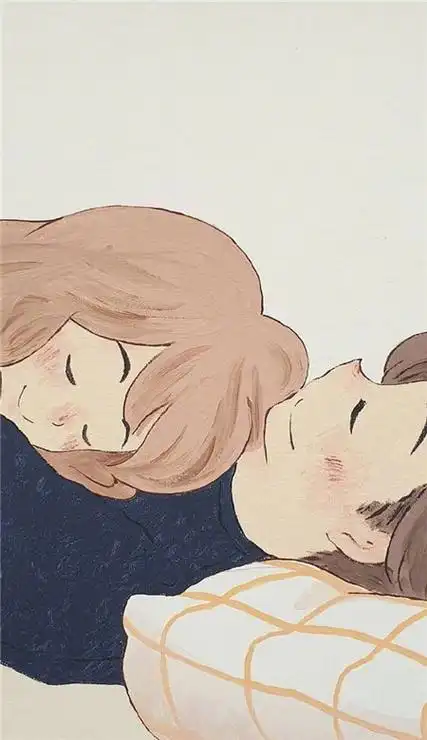 精选甜甜的爱情故事插画壁纸 暖心想让人谈恋爱的手机皮肤_5