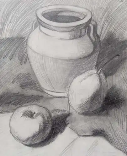 苏涵 素描静物临摹