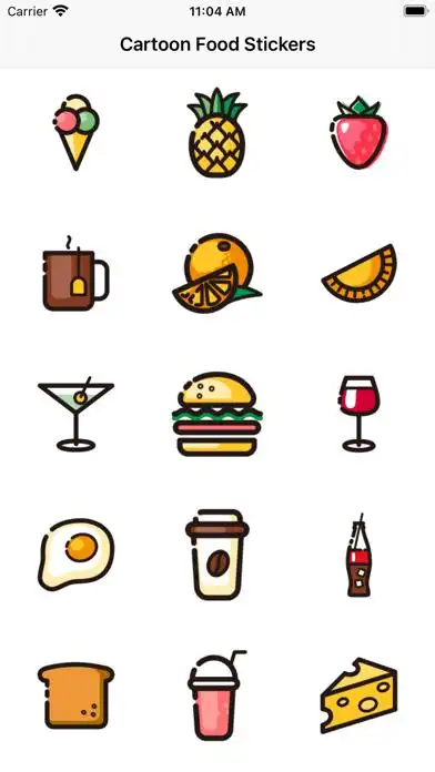 cartoonfoodstickers