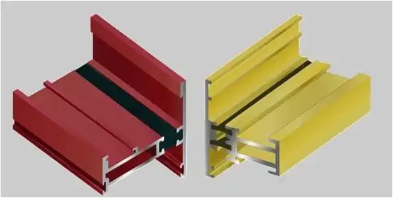 -------以外为断桥铝横切面图