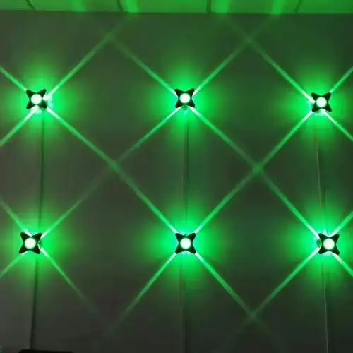 led户外亮化十字星灯 酒店楼宇防水室外外墙装饰线条灯壁灯射线灯