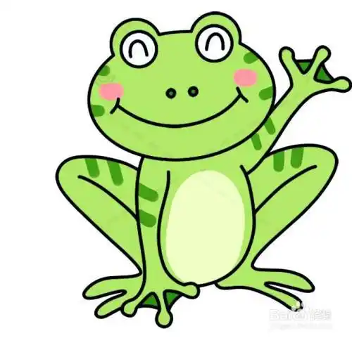 青蛙卡通彩色简笔画