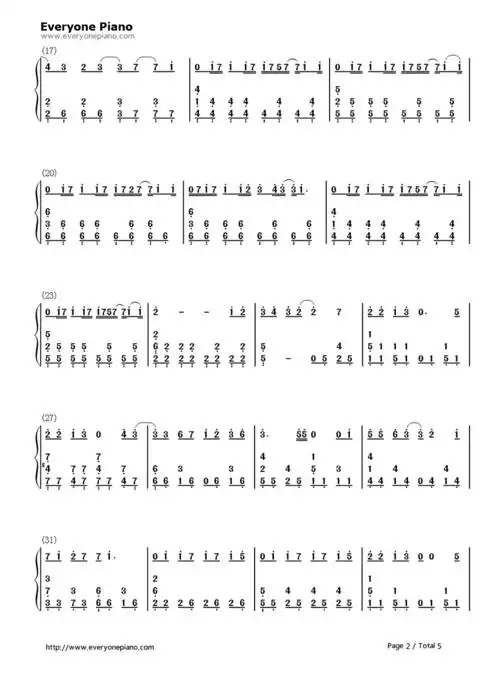 爱你没差-周杰伦新专辑十二新作双手简谱预览2