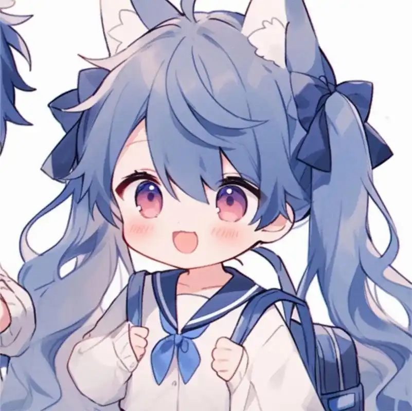 【首发】动漫情侣头像|双马尾小宝 midjourney绘制 ps改良 搬运请标明