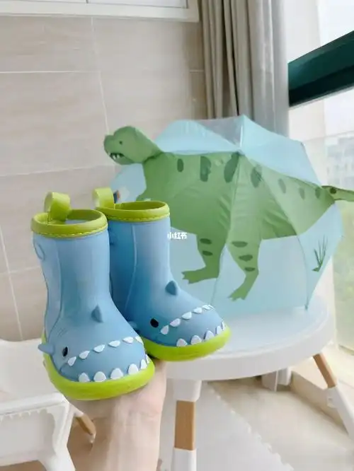 恐龙03雨伞和鲨鱼00雨鞋绝配啊