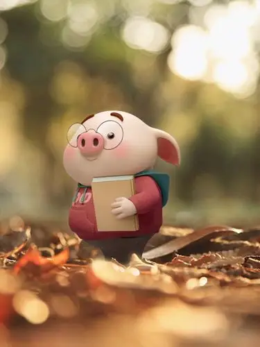 超级可爱的猪猪壁纸