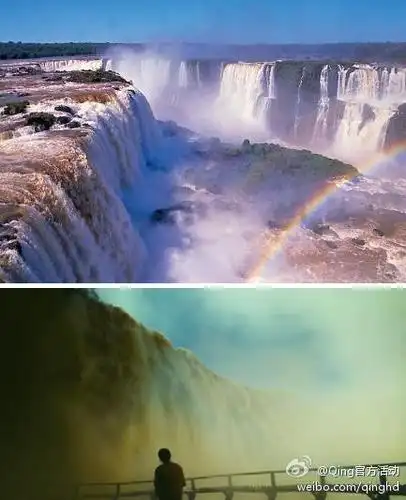 王家卫导演的电影《春光乍泄》中有这样一句台词:"当我站在瀑布前