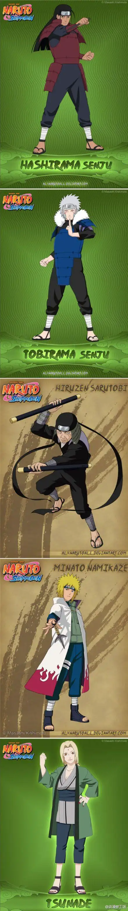 火影忍者#五代的火影终于集合了!