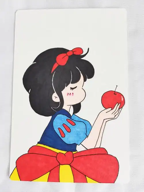 白雪公主简笔画