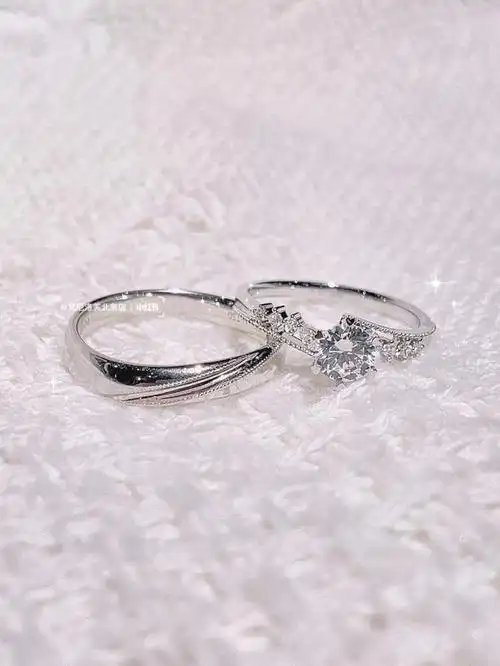 去结婚吧75人见人夸的钻戒对戒给你配好了78