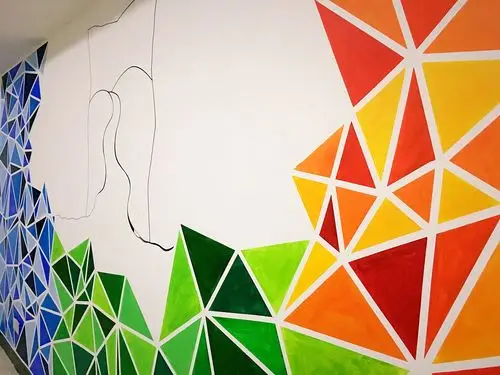 墙绘|极简主义|插画|创作习作|一只猫童 - 原创作品 - 站酷 (zcool)