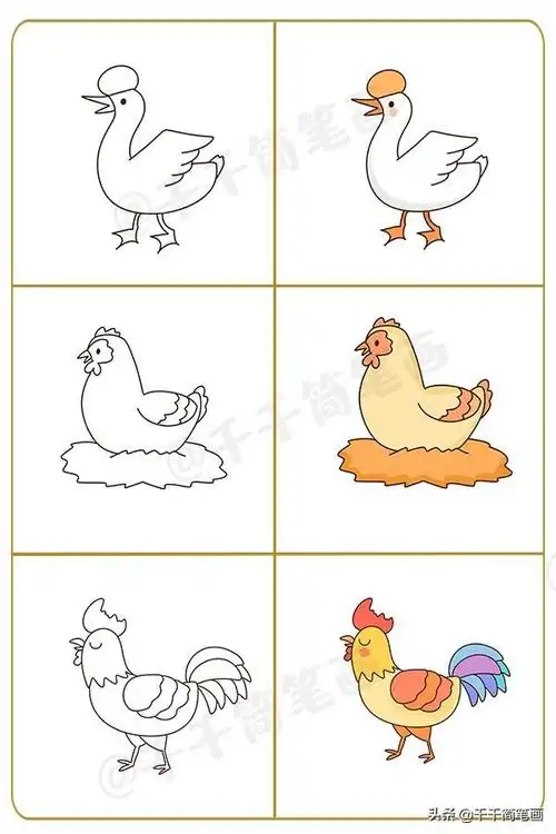 30种动物育儿涂色画,三分钟就学会,赶紧为宝宝收藏