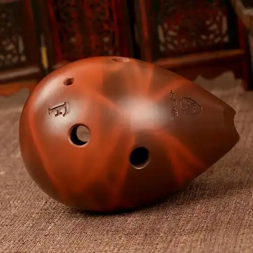 陨乐器 六孔埙 专业演奏陶埙 成人学生初学者吹奏乐器 七星勋乐器