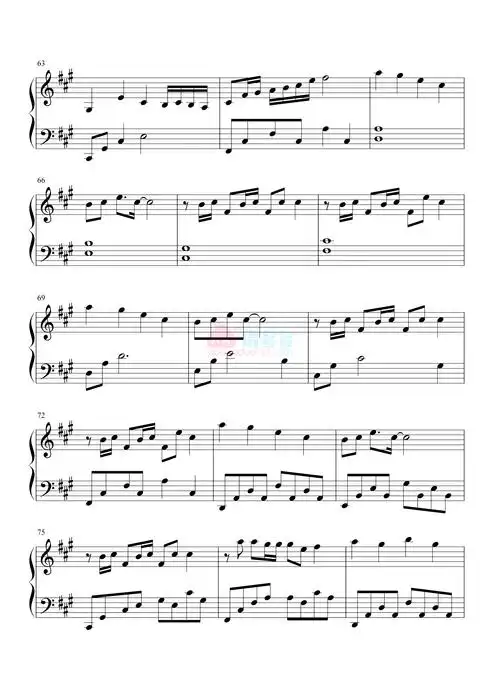 五月天玫瑰少年钢琴谱