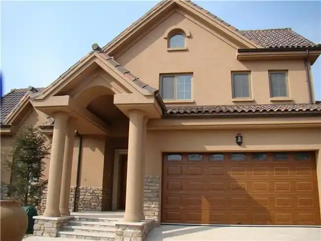 好的真石漆为小别墅增色不少, 希望各位建房者在外墙装修时,都能选购