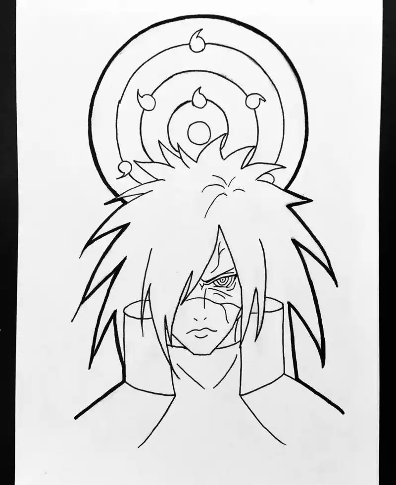 【手绘】【火影忍者·斑】请问你也想起舞 93【绘画工具】手,a4纸