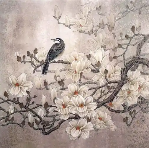 图文教程 | 工笔画玉兰《春意馨香》画法步骤解析