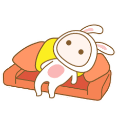 好累,沙发上躺一会