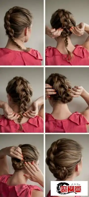 转载几百种漂亮头发的编法第三辑