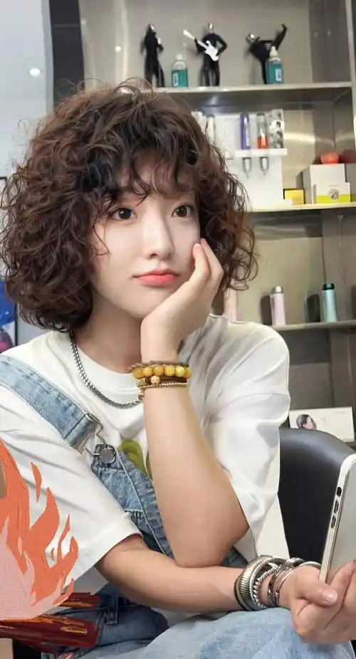 "短发烫"2023超流行,这么美,谁不爱?_发型_中国_形象