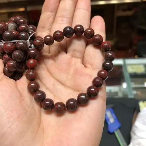 天然陨石红伊丁手链陨石原石红伊丁手串手链批发直播福利款