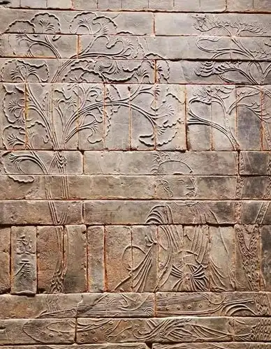 禁出文物|竹林七贤砖印模画