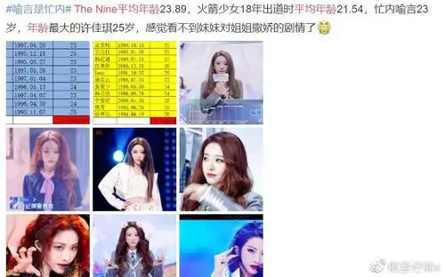 the nine成员平均年龄24岁,惹来网友吐槽,圈内"最老"的女团?