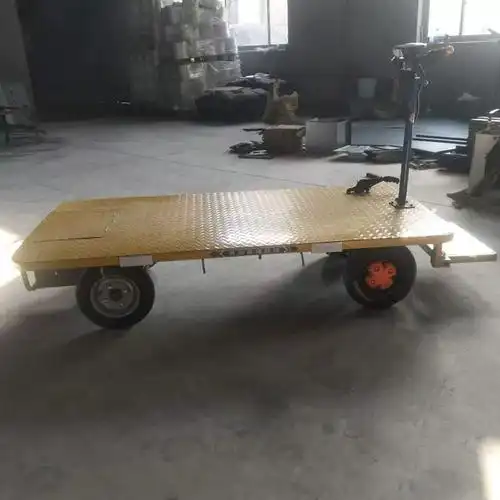 倒骑电动平板车搬运手推式 四轮电动运输车超市车间多用途平板车优惠