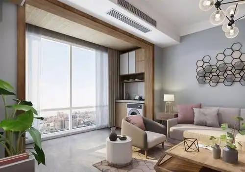 阳台与客厅打通,让光线透进来没有阻碍,客厅空间的采光性更好.
