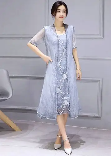 两件套的连衣裙让你穿得端庄优雅-新款赏析-女装网