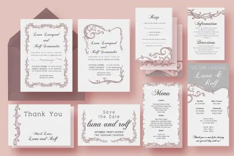 婚礼邀请套房vineweddinginvitation