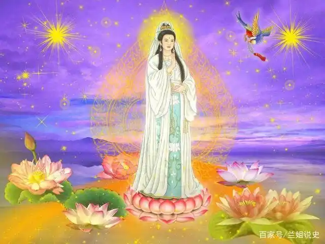 后为救父病,妙善毅然舍手舍眼,最终修成正果,成为千手千眼观世音菩萨.