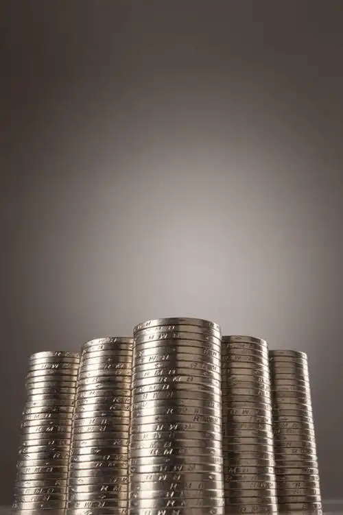 赚钱,钱,人民币,静物,北京,中国,亚洲,一堆,许多,堆叠,堆积,灰色背景