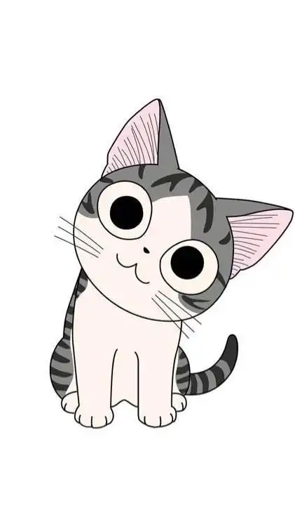 起司猫可爱简笔画