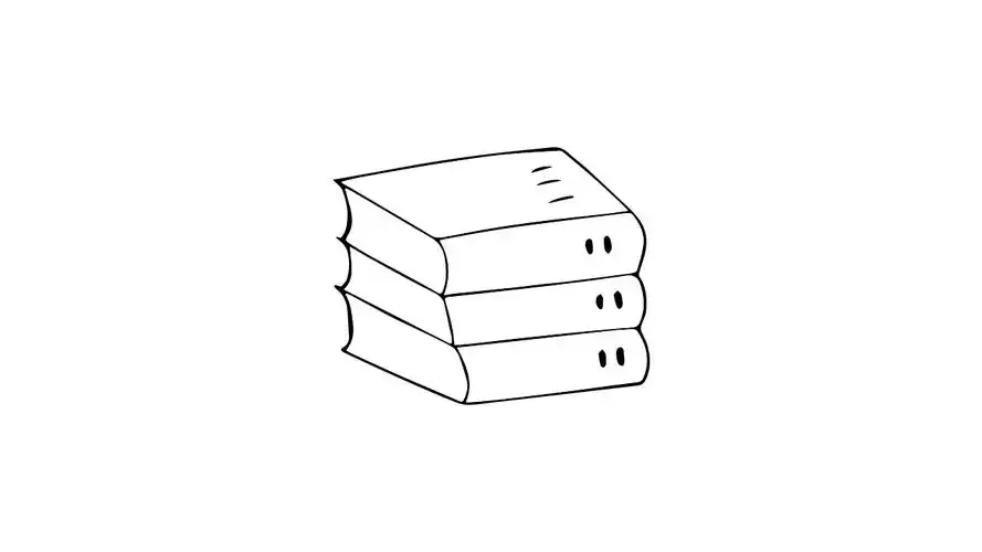 怎么画一摞书 - 简笔画 - 懂得
