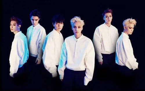 精选韩国小鲜肉组合exo成员帅气写真桌面壁纸(2)