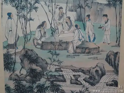 [藏品编号:16294847] 张大千竹林七贤