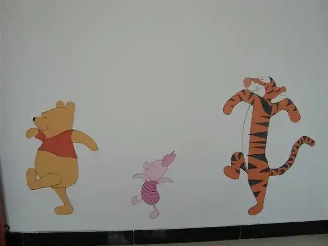 卡通画手绘墙图片