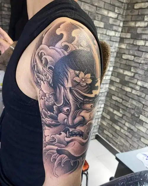 般若纹身图片_手臂新传统纹身图案