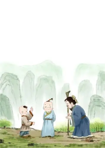 水墨古诗配图版绘