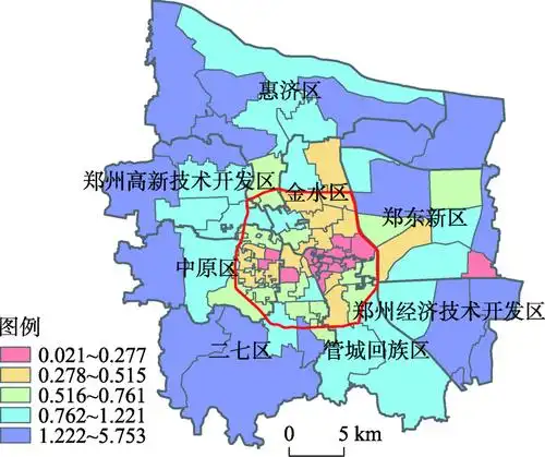 居住环境多维剥夺的地理识别及类型划分——以郑州主城区为例