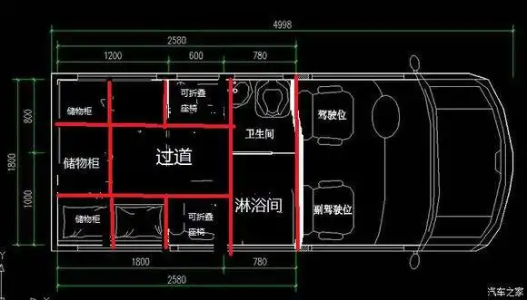 一个专为2人1狗模式设计的b型房车