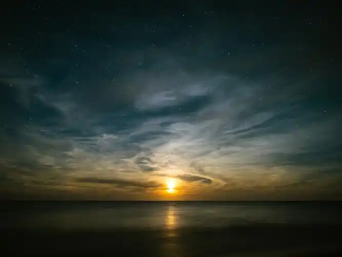 壁纸 海,日落,天际线 3840x2160 uhd 4k 高清壁纸, 图片, 照片