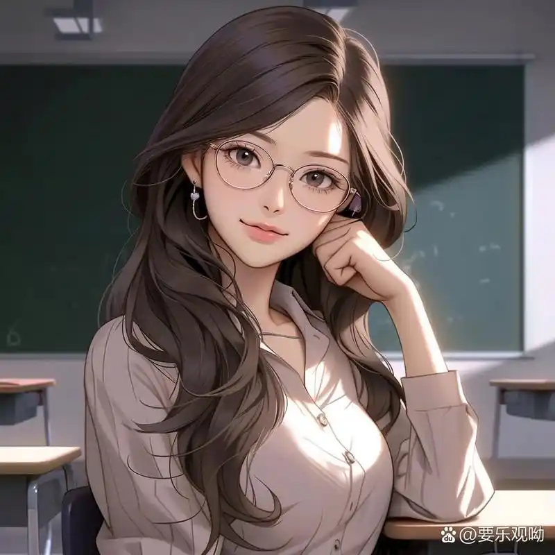 女教师工作头像来啦 这大概是我的梦中情师吧
