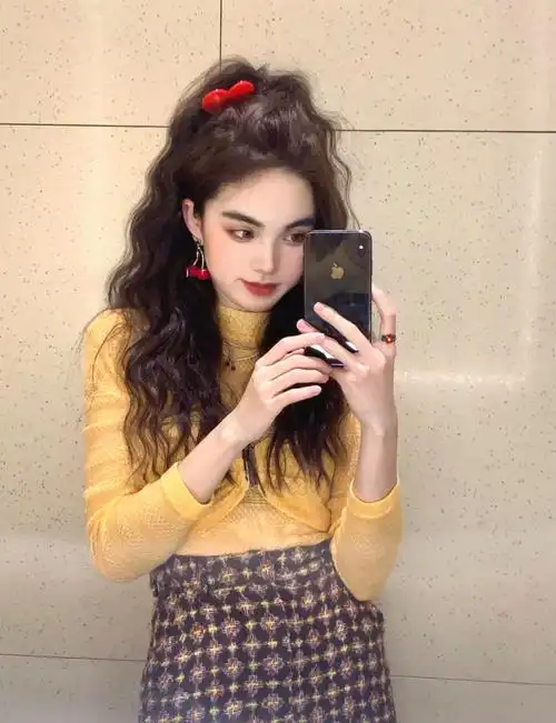 羊毛卷烫发扎发