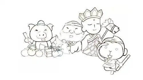 西游记立体字简笔画 简笔画图片大全-蒲城教育文学网