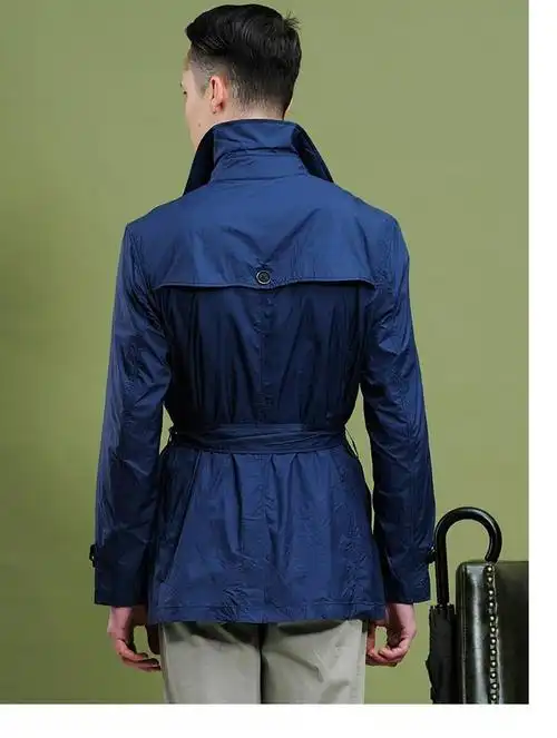 londonfog伦敦雾男装春夏薄款锦纶商务休闲中长款风衣男单外套