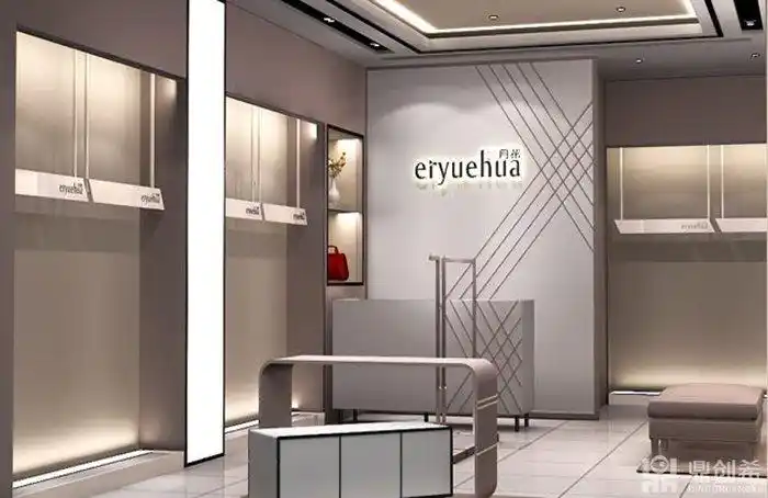 二月花服装店形象墙