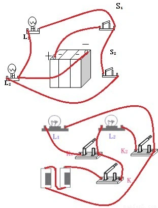 串并联电路以及开关在电路中的作用,会根据电路图连接出正确的实物图